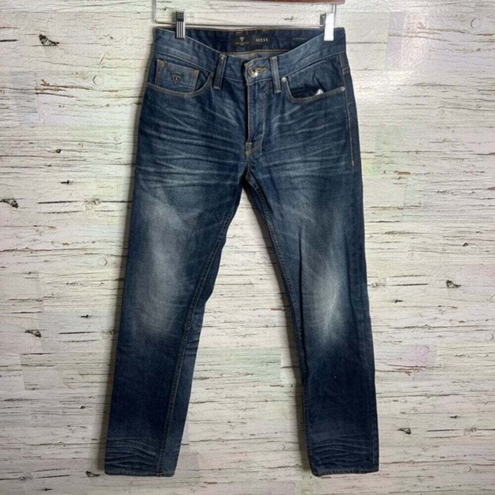 Guess Men's Slim Straight jeans Blue Denim Size size 29